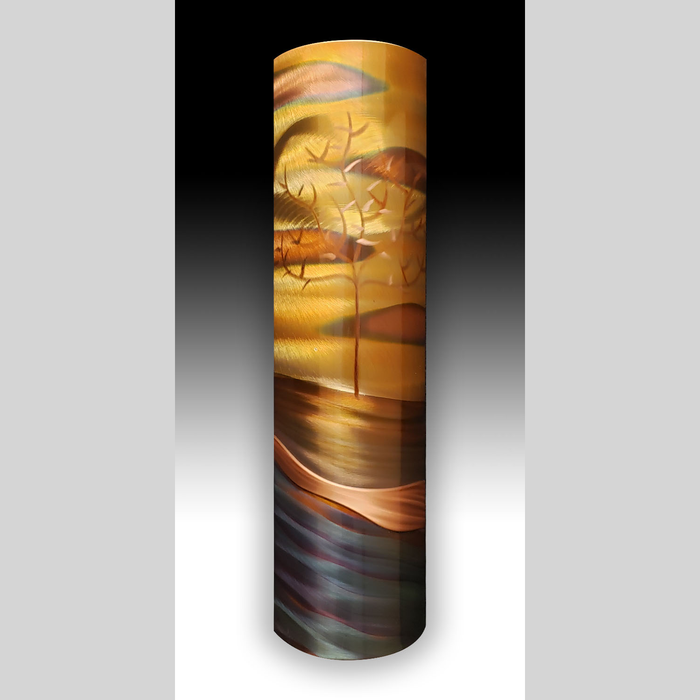 Copper Wall Art - Windswept Tree - 4" x 17"