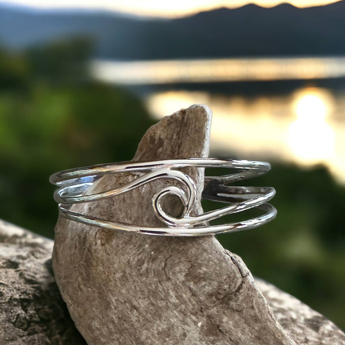 Wave Cuff/Bracelet - Sterling Silver