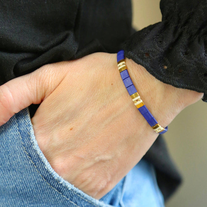 KINGSLEY - Tila Bead Bracelet | Single: 6.50 Inches - M