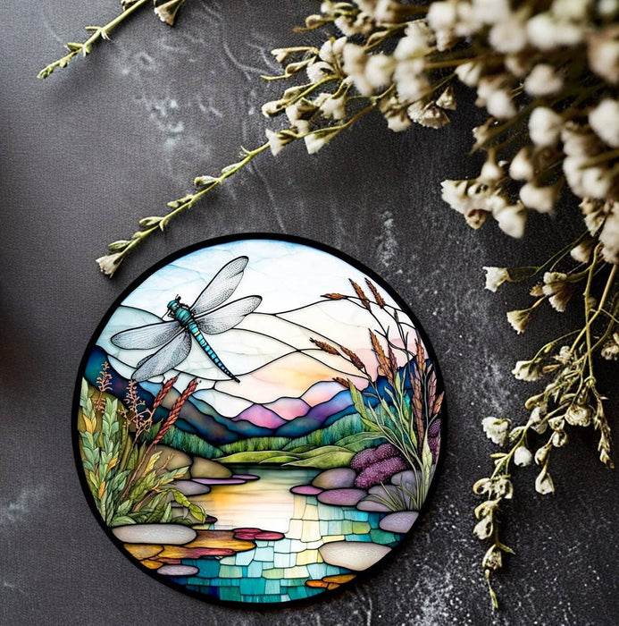 Coaster - Dragonfly Ceramic Coaster - FC