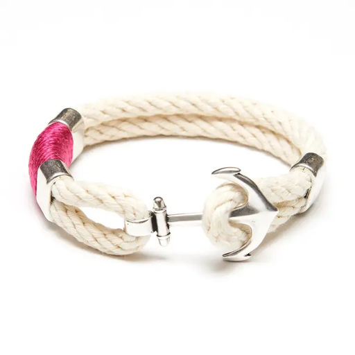 Bracelet - Waverly - Ivory/Pink/Silver - Medium