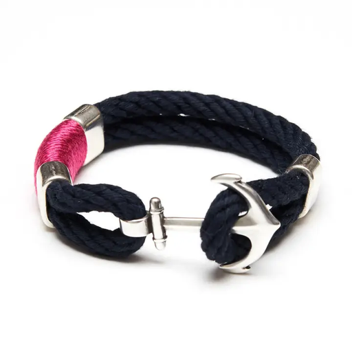 Bracelet - Waverly - Navy/Pink/Silver - Small