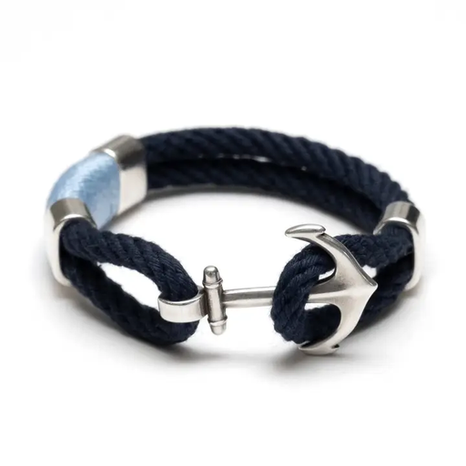 Bracelet - Waverly - Navy/Light Blue/Silver - Small