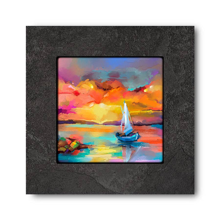 Sailboats #3 Mini Slate Pics: 4x8