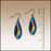 Lava Spill Dew Drop Handmade Earrings