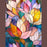 Tempered Glass Cutting Board: Floral - 8x11