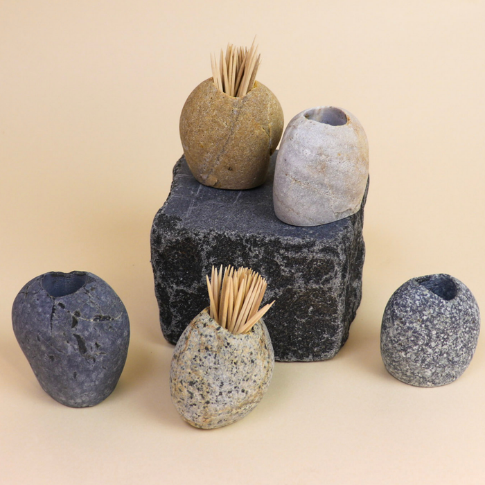 Stone Match Striker & Toothpick Holder