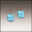 Resort Glass Button Drop Handmade Earrings - HM09S