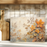 Tempered Glass Cutting Board: Fall Leaves - 8x11