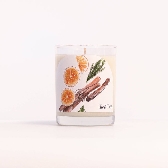 Christmas Hearth Holiday Candle - Medium Glass