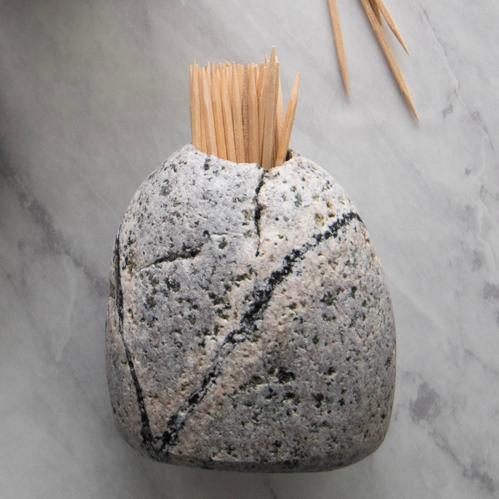 Stone Match Striker & Toothpick Holder