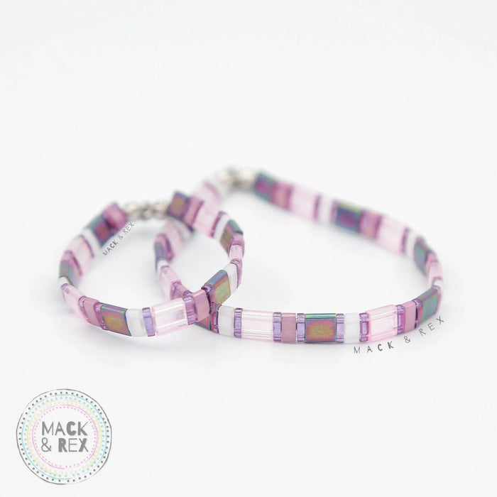 PURPLE HAZE - Tila Bead Bracelet | Single: 6.50 Inches - M