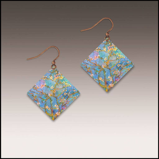 Earrings - Almond Branches Statement Handmade Earrings