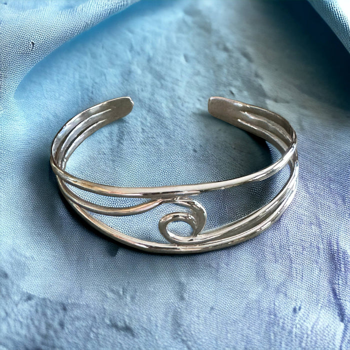 Wave Cuff/Bracelet - Sterling Silver