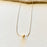 Gold Ball Necklace 18-20"