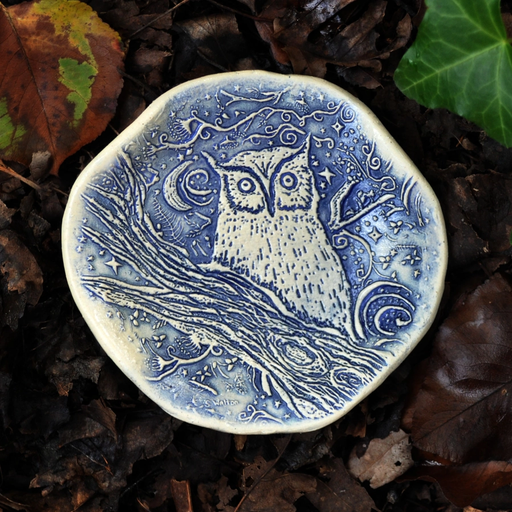 Spoon Rest - Night Owl - Blue