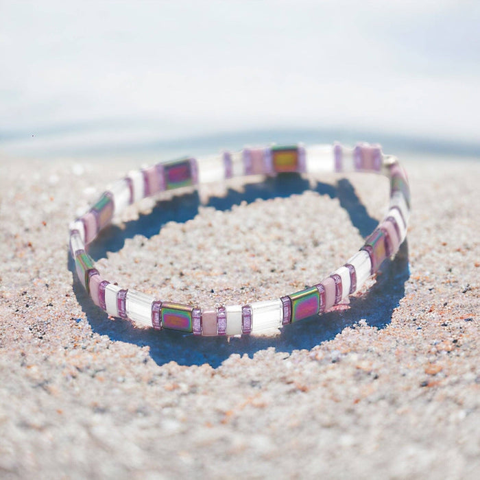 PURPLE HAZE - Tila Bead Bracelet | Single: 6.50 Inches - M