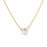 Mini Opal CZ Bar Necklace - Gold Filled: 17"