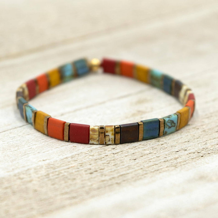 STAINED - Tila Bead Bracelet Sizes 5.75-8.50: 6.50 inches - M