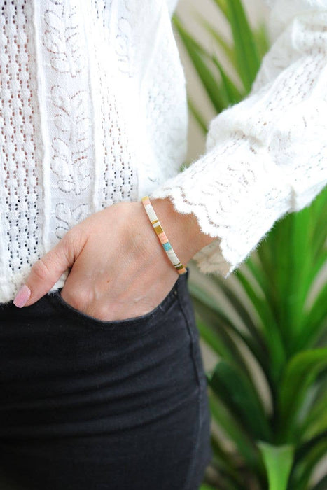 BEACH HOUSE - Tila Bead Bracelet | Single: 6.50 Inches - M