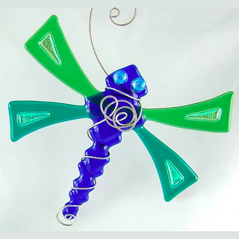 Sun Catcher - Dragonfly - Large - Blue/Green