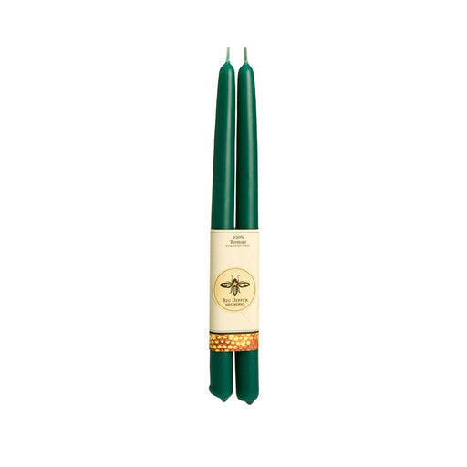 Taper Candles – 100% Pure Beeswax – Hand-Dipped: Forest / Standard (12" x 7/8")