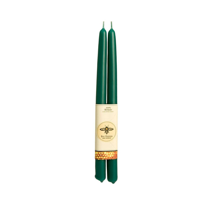 Taper Candles – 100% Pure Beeswax – Hand-Dipped: Forest / Standard (12" x 7/8")