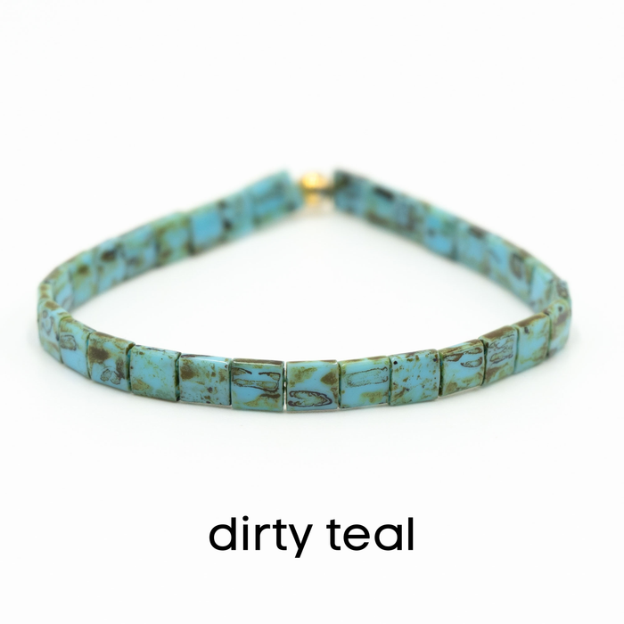FAR OUT - Tila Bead Bracelet: 6.50 inches - M