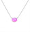 H-Oval Pendant - Polished Aqua