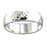 Ring - Low Dome Hammered Band 4.5mm: Sterling Silver / 6