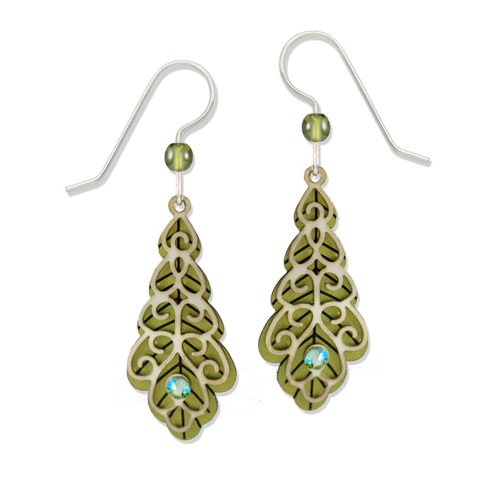 Two Part Filigree Leaf