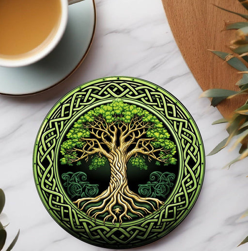 Coaster - Celtic Tree of Life Ceramic Coaster - FC