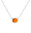 H-Oval Pendant - Polished Aqua