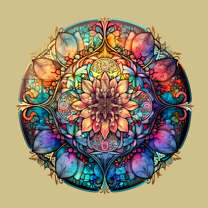 Tempered Glass Cutting Board: Mandala - 8