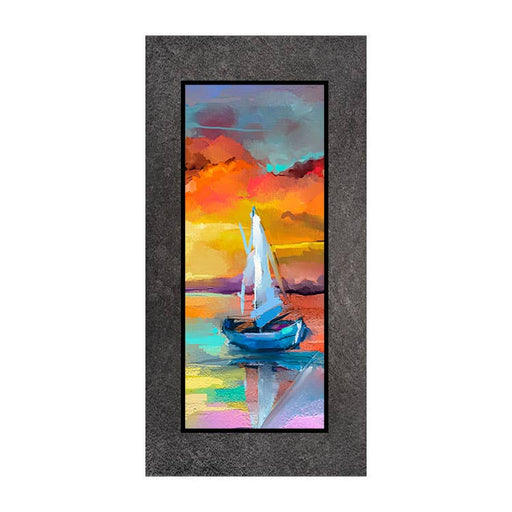 Sailboats #3 6x12 Slate Wall Art