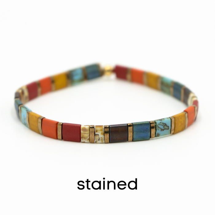 FAR OUT - Tila Bead Bracelet: 6.50 inches - M