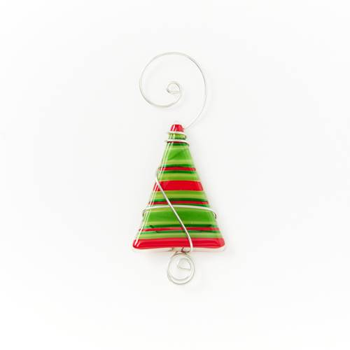 Ornament - Mini Striped Tree - Christmas