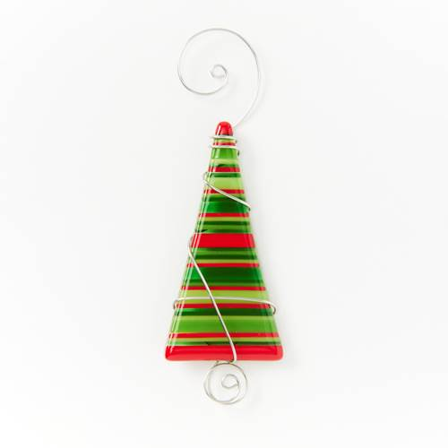 Ornament - Striped Tree - Christmas