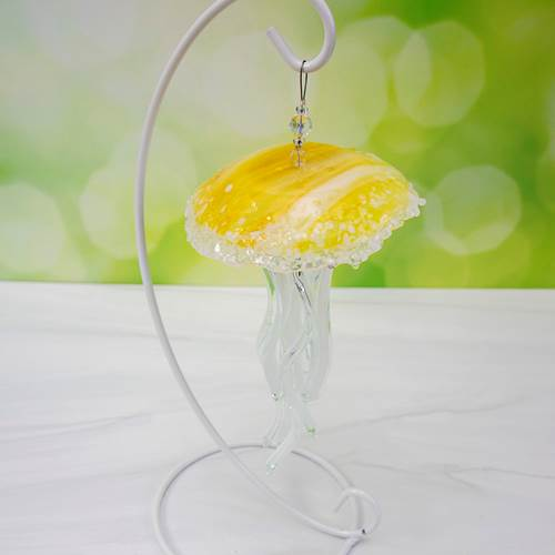 Glass Jellyfish Ornament - Mimosa
