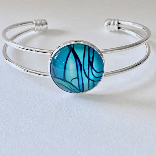 Bracelet - Abstract Bangle - Blue/Green