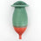 Wall Pocket Vase - Green & Red