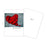 Notecard - Love/Anniversary - Rose Petal Heart - 0363