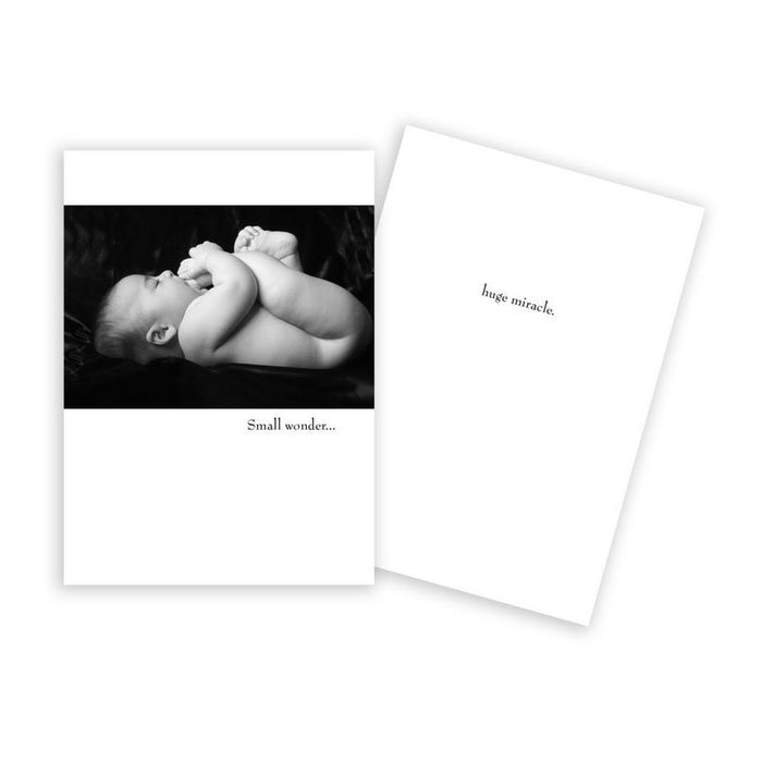 Notecard - New Baby - Baby on Back - 0983