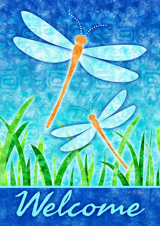 Garden Flag - Dragonflies and Reeds - 1112097-S