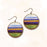 Earrings - Lavender Fields with Copper Disc - 10NRE
