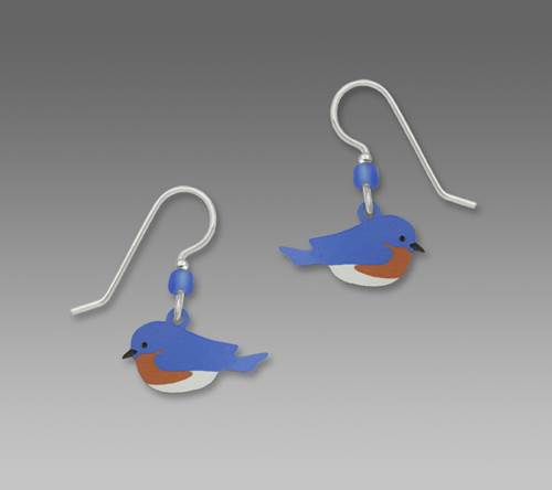 Earrings - Eastern Bluebird - 1184