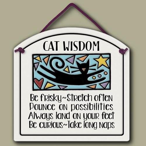 Tile - Small Arch - Cat Wisdom - 1207