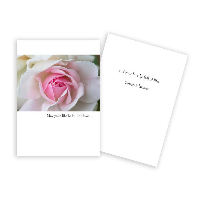 Notecard - Wedding - Pink Rose - 1423