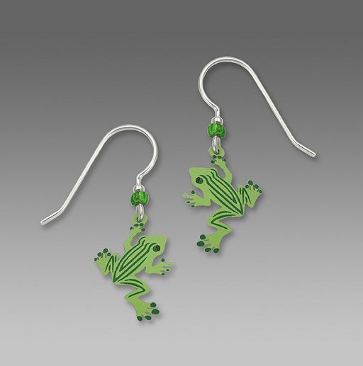Earrings - Striped Frog earrings - 1428