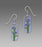 Earrings - Two-Tone Purple Iris - 1383